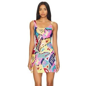 Oceanus Palm Beach Dress in Multi